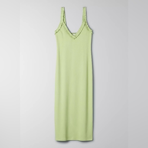 Aritzia Wilfred Free Halo Dress in Pistachio Pudding - Picture 6 of 15